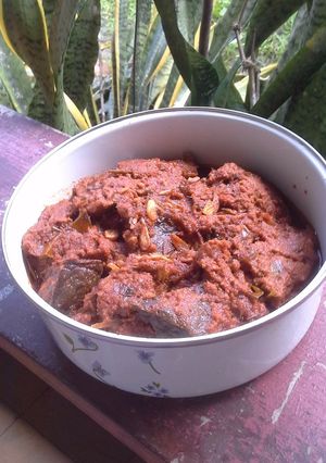 Foto resep Rendang daging dan paru sapi