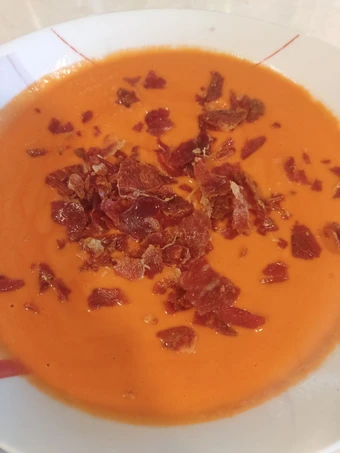 Cómo Hacer Salmorejo con jamón crujiente  que Muy delicioso