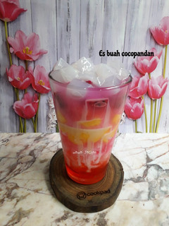 Foto resep Es buah cocopandan
