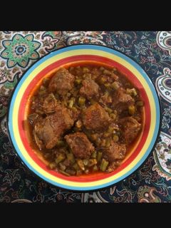 عکسی از دستور خورشت لوبیا سبز نوبر