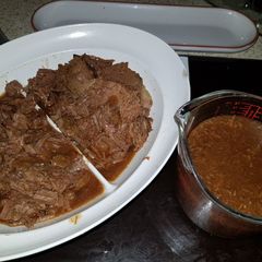 A picture of My Slowcooked Beef in A lovely Gravy.💜.