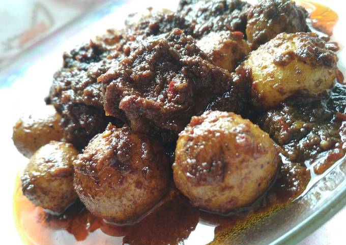 Ini dia! Resep termudah buat Rendang kering pedas  sempurna