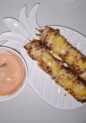 O poză a rețetei Tortilla Kebab la cuptor.