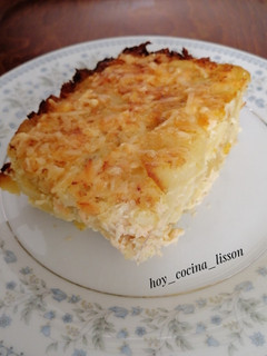 Una foto de Pastel de salmón