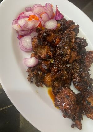 Foto resep Sate goreng (non halal)