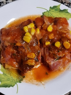 Una foto de Rollitos de calabacín y bacon