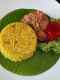 ข้าวหุงขมิ้นฉู่ฉี่ปลาสลิด