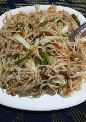 A picture of Hakka Noodles.