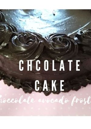 รูปของ Chocolate Cake with Chocolate avocado frosting |ขนมคลีน : เค้กช็อกโกแลตแต่งหน้าครีมช็อกอะโวคาโด