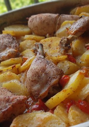 صورة لوصفة صينيه بَطاطا 🥔 مع الدَجاجْ 🍗