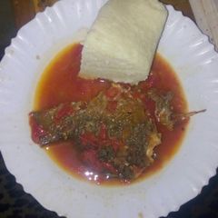 A picture of Fish stew.