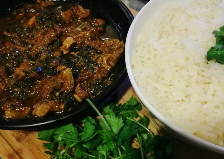 My Kids Love Lamb and spinach curry