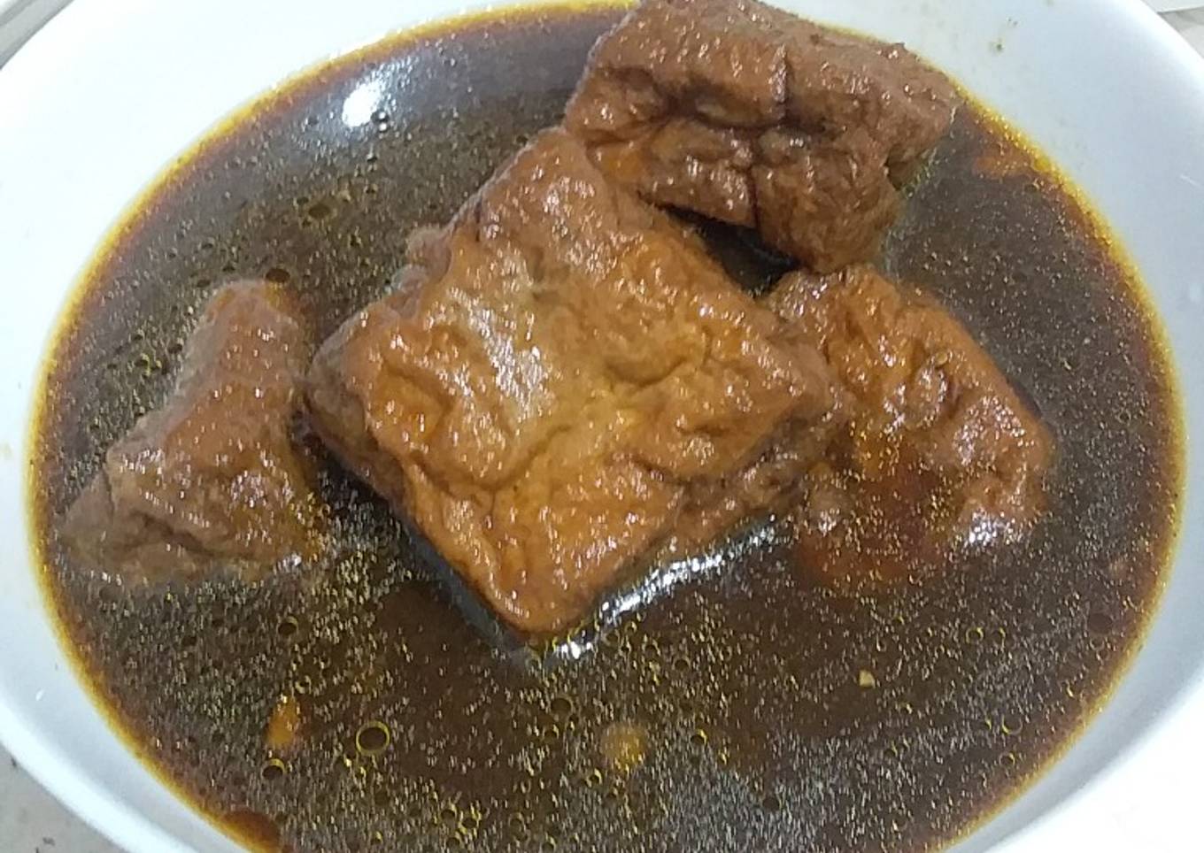 Tahu semur kecap simple ala ibuLuRah