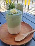 Panna Cotta Matcha Pudding 2 Lapis ala Kafe 🍮💚