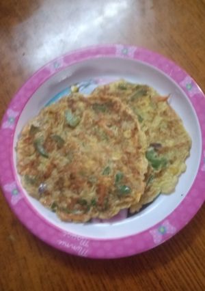 காய்கறி ஆம்லெட் (Vegetable omelette recipe in tamil) செய்முறை முக்கிய புகைப்படம்