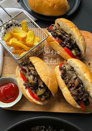 صورة لوصفة ساندويشات لحم سريعة
