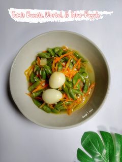 Foto resep Tumis Buncis, Wortel, dan Telur Puyuh