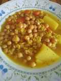 "Empedraillo" o Guiso vegano de garbanzos con arroz