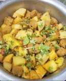 Soya chunks potato curry