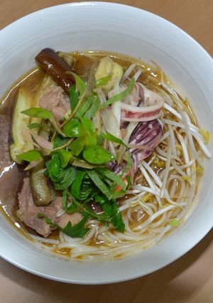 Hình của món Bún mắm.