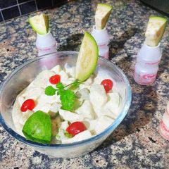 A picture of Oats, Guava and Yakult Sweet Raita.
