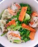 Tôm xào bông cải