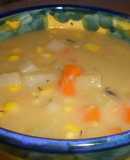 Sopa de maíz jamaicana