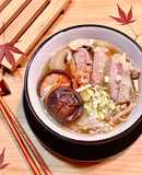 Mì Soba Súp Dashi Thịt Heo Nấm Đông Cô