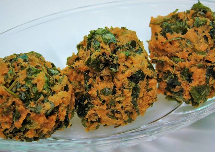 Recipe of Any-night-of-the-week Keerai Vadai / Spinach Lentil Balls