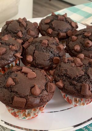 รูปของ Double Chocolate muffins 🍫