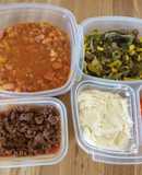 Comida para 3 días con carne molida