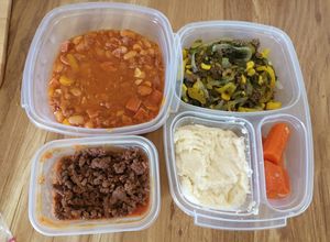 Una foto de Comida para 3 días con carne molida