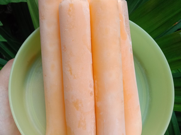 Langkah Mudah untuk Membuat Es lilin pop ice mangga Anti Gagal