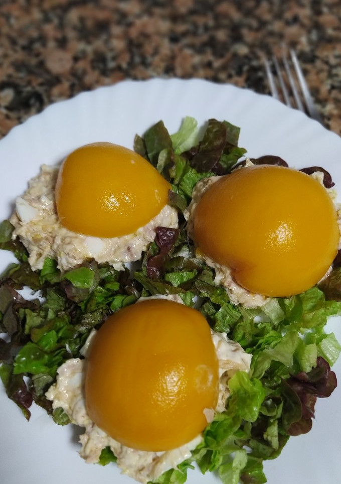 Una foto de Melocotones rellenos