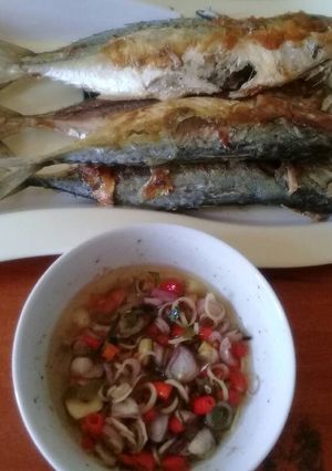Foto resep Ikan Kembung panggang sambal matah