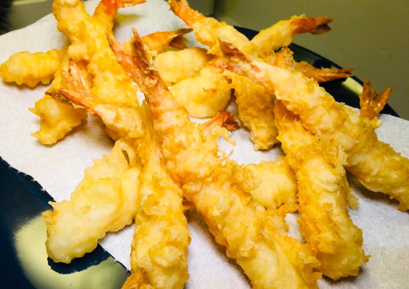 How to cook shrimp tempura with net