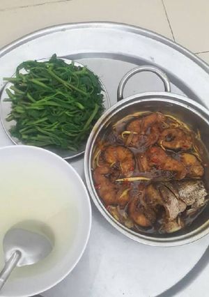 Hình của món Cá lóc kho tộ.