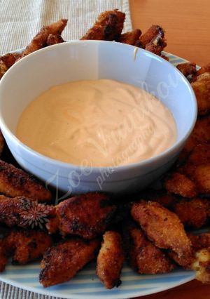 Φωτογραφία της συνταγής Κοτομπουκιές "chicken fingers" με σως μαγιονέζας