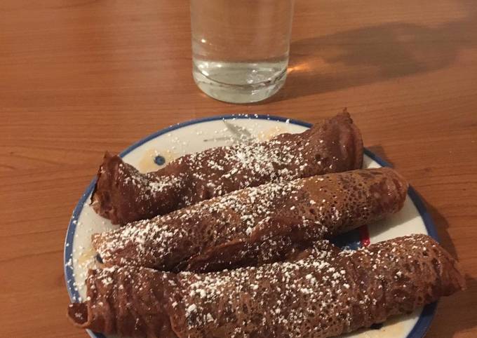 Crepes al cioccolato vegan