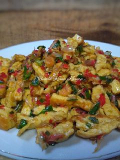 Foto resep Telor dadar tumis