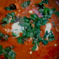 A picture of Paneer butter masala.
