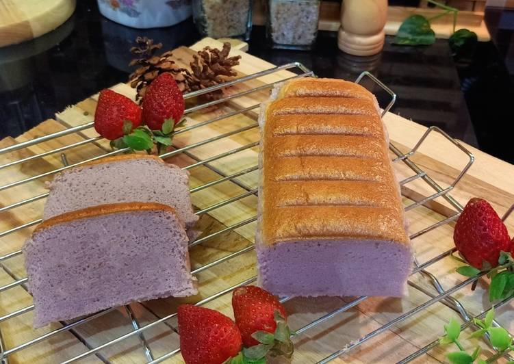 Resep: Ogura cake Taro yang mudah