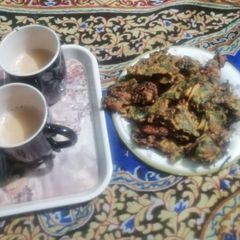 Palak ke Pakory A picture of Palak ke Pakory.