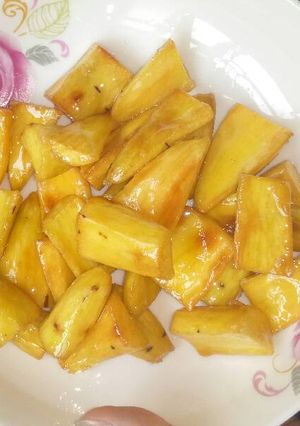 Hình của món Khoai lang ngào đường.