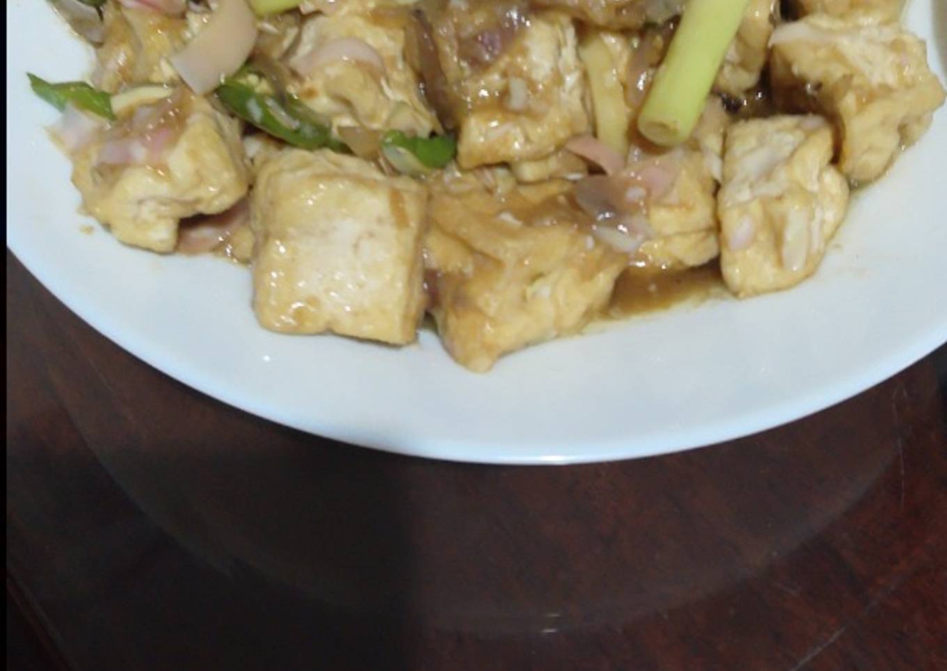 Tahu tumis saos tiram