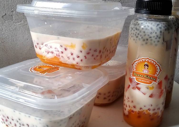 Cara Gampang Menyiapkan Creamy Mango Sago Anti Gagal