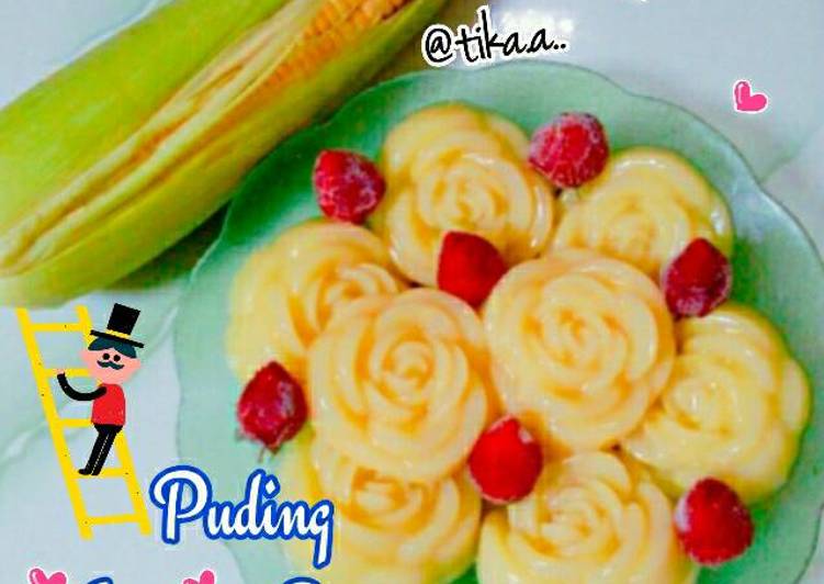 Puding Jagung Susu (MPASI 14 M)