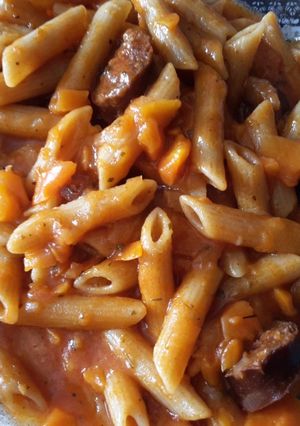 Foto principal de Macarrones integrales con chorizo