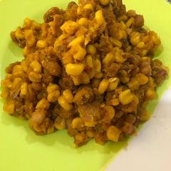 A picture of Adalu(beans and corn).