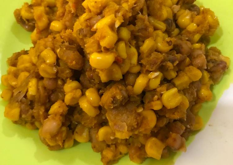 Simple Way to Prepare Homemade Adalu(beans and corn)